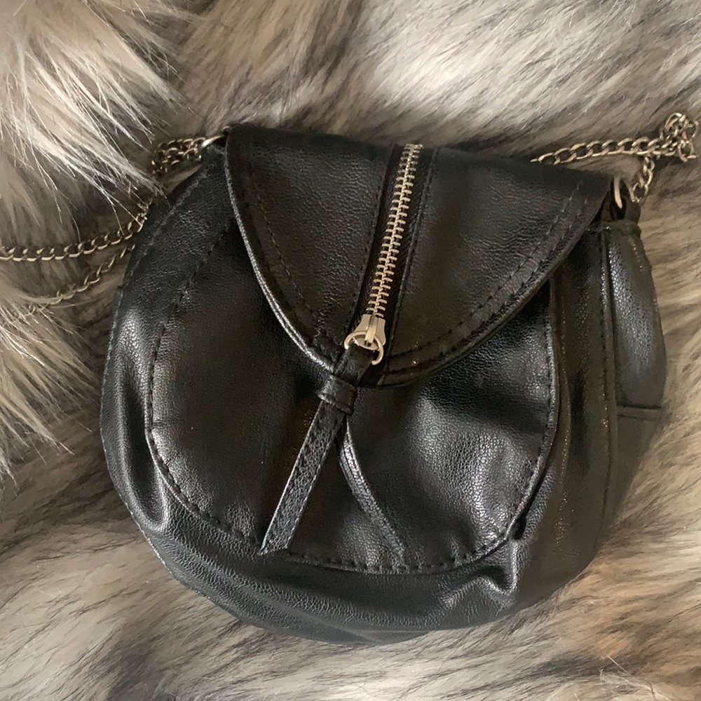 Black Chain/Zipper Mini bag
